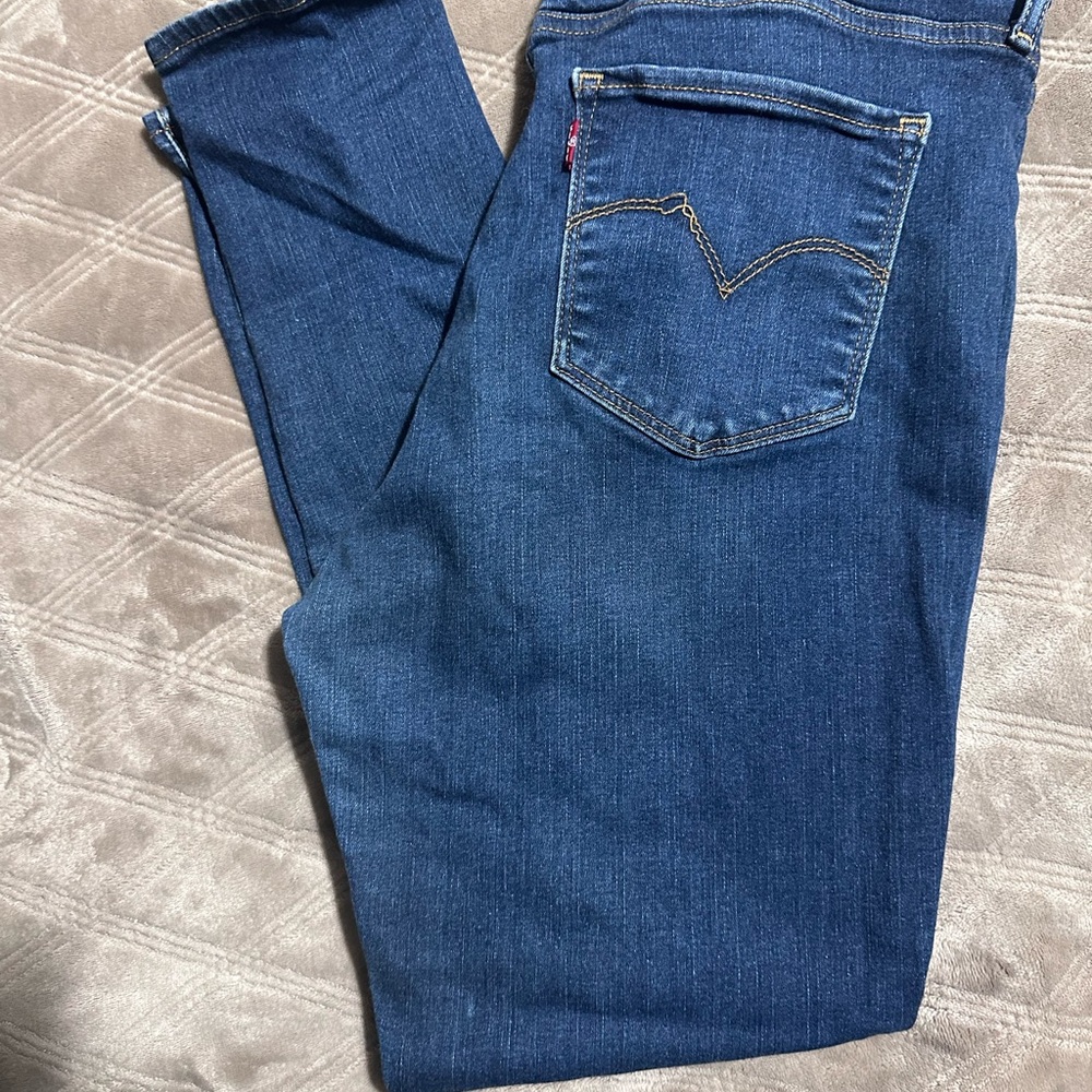 Levi's Women's High Rise‎ Skinny Leg Jeans Size 33 in Deep Blue